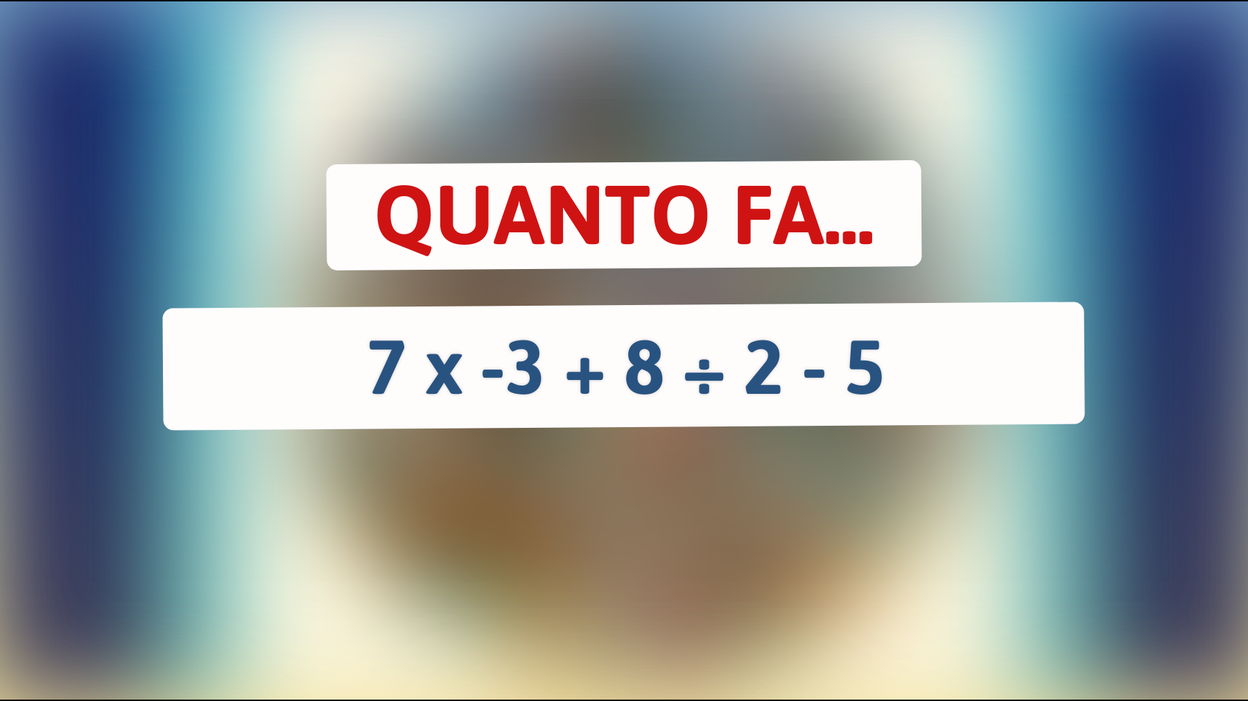 \"Scommettiamo che non riesci a risolvere questo enigma matematico proibitivo? Sfida la tua intelligenza!\""